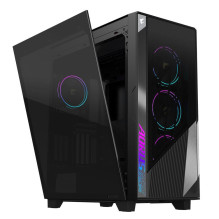 Case, GIGABYTE, AORUS C500 GLASS, MidiTower, Not included, ATX, EATX, MicroATX, MiniITX, Colour Black, AC500G