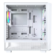 Case, MONTECH, X5, MidiTower, Case product features Transparent panel, Not included, Colour White, X5(W)