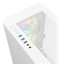 Case, MONTECH, AIR 100 ARGB, MidiTower, Not included, MicroATX, MiniITX, Colour White, AIR100ARGB(W)