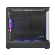 Case, MONTECH, micro ATX / Mini-ITX, Black, Midi Tower, PC, KING 15 PRO, KING15PRO(B)
