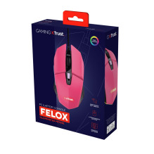 MOUSE USB OPTICAL GAMING PINK / GXT109P FELOX 25068 TRUST MOUSE USB OPTICAL GAMING PINK / GXT109P FELOX 25068 TRUST