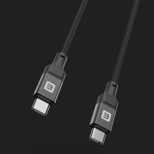 Evelatus Evelatus Coiled Cable USB C to USB C Cable 1.2M 60W 20V / 3A Aluminum housing braiding Black Evelatus Evelatus Coiled Cable USB C to USB C Cable 1.2M 60W 20V / 3A Aluminum housing braiding Black