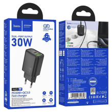 Hoco N63 Gentle PD30W+QC3.0 charger(EU) Black
