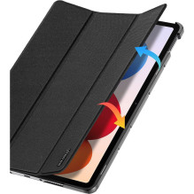 „Dux Ducis Xiaomi Redmi Pad 2 Pro Domo“ serijos trijų dalių sulankstomas stovas, PU odos planšetinio kompiuterio dėklas,