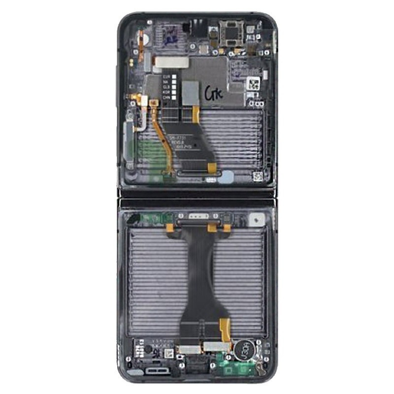 LCD screen Samsung F731 Z Flip5 5G with touch screen and frame (Inner) Graphite original (used Grade B)