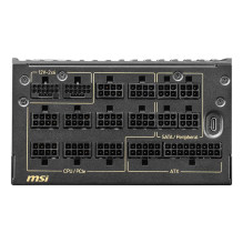 Maitinimo šaltinis, MSI, MEG AI1600T PCIE5, ATX 3.1, 1600 vatų, efektyvumas 80 PLUS TITANIUM, MEGAI1600TPCIE5 Maitinimo šaltinis, MSI, MEG AI1600T PCIE5, ATX 3.1, 1600 vatų, efektyvumas 80 PLUS TITANIUM, MEGAI1600TPCIE5