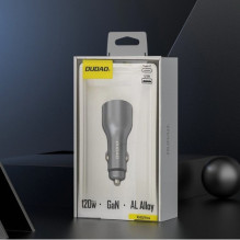 Automobilinis įkroviklis Dudao "R4Ultra" pilkas 120W (1xPD / QC3.0)