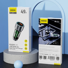 Automobilinis įkroviklis Dudao "R4T" pilkas 25W (1xPD / QC3.0)