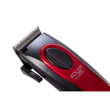 Hair Clipper - Adler AD 2825 15W Ergonomic Black, Red