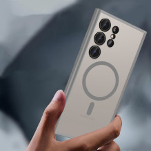 „Tech-Protect“ „Tech-Protect MagMat MagSafe“ dėklas, skirtas „Samsung Galaxy S24 Ultra“ – matinis titano spalvos