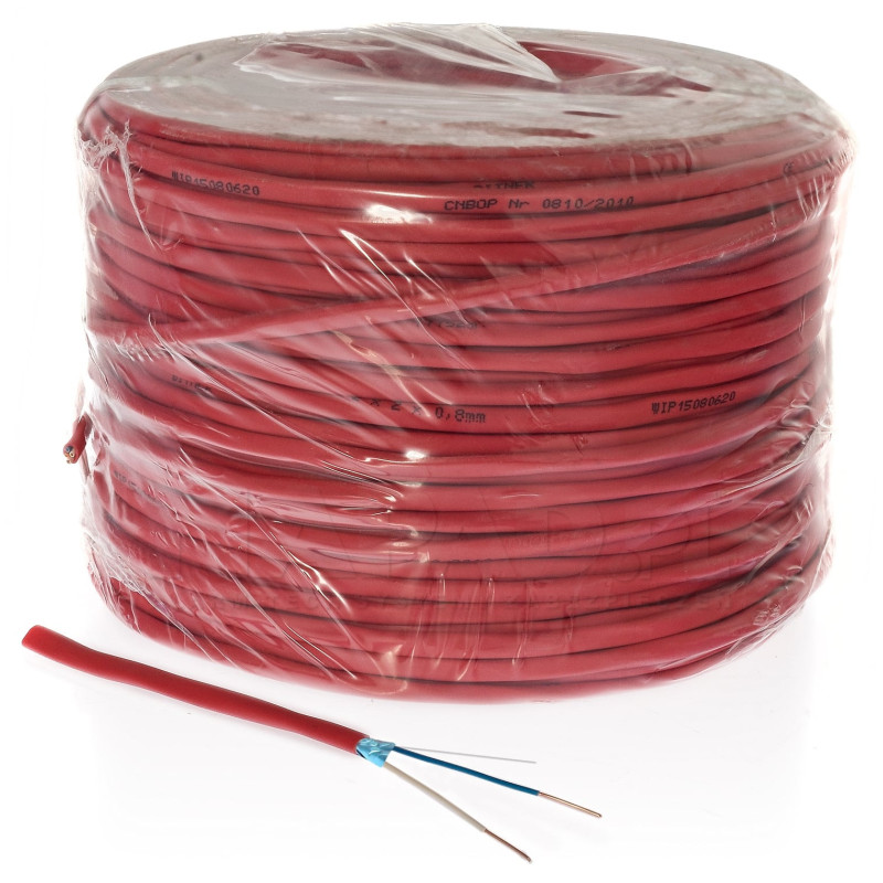 Shielded fire cable Bitner YnTKSYekw 2x1.0mm (500m, Eca, monolithic)