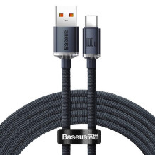 Cable USB A - USB C BASEUS CAJY000401 (1.2m, QC3.0, 100W, black, not suitable for charging Iphone 15)