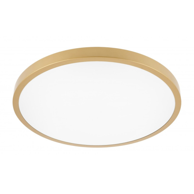 ATOL LED lubinis šviestuvas (32W, 2560lm, 3000K, auksinis, apvalus) GTV LD-ATOL32W-WW-02