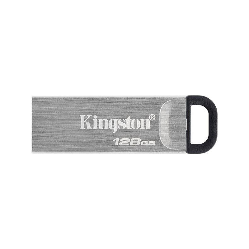 Kingston USB Flash Drive DataTraveler Kyson 128 GB, USB 3.2 Gen 1, Black / Grey