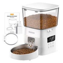 „Rojeco 2L“ automatinis naminių gyvūnėlių šėrykla su mygtukais (balta)