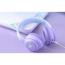 Onikuma B90 RGB Cat Ear Blue / Purple