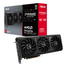 Graphics Card, ASUS, AMD Radeon RX 9070 XT, 16 GB, GDDR6, 256 bit, PCIE 5.0 16x, Triple slot Fansink, 1xHDMI, 3xDisplayP