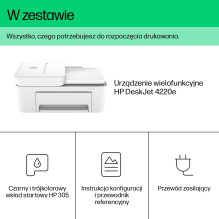 HP DeskJet 4220e Wireless All-in-One Color Printer, Instant Ink Copier, Scanner