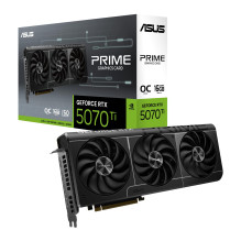 Vaizdo plokštė, ASUS, NVIDIA GeForce RTX 5070 Ti, 16 GB, GDDR7, 256 bitai, PCIE 5.0 16x, GPU 2527 MHz, trijų lizdų venti