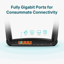 Belaidis maršrutizatorius, TP-LINK, belaidis maršrutizatorius, 1200 Mbps, IEEE 802.11ac, 1 WAN, 3x10 / 100 / 1000M, ARCH