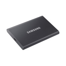 Išorinis SSD, SAMSUNG, T7, 1TB, USB 3.2, Rašymo greitis 1000 MB/s, Skaitymo greitis 1050 MB/s, MU-PC1T0T / WW