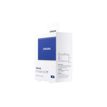 Išorinis SSD, SAMSUNG, T7, 1TB, USB 3.2, Rašymo greitis 1000 MB/s, Skaitymo greitis 1050 MB/s, MU-PC1T0H / WW