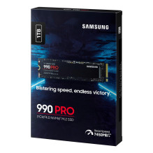 SSD, SAMSUNG, 990 PRO, 1TB, M.2, PCIE, NVMe, MLC, Write speed 6900 MBytes / sec, Read speed 7450 MBytes / sec, 2.3mm, TB