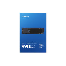 SSD, SAMSUNG, 990 EVO Plus, 2TB, M.2, PCIe Gen5, NVMe, TLC, Write speed 6300 MBytes / sec, Read speed 7250 MBytes / sec,