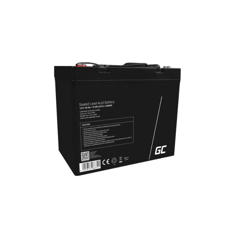 AGM 12V 50Ah battery Green Cell