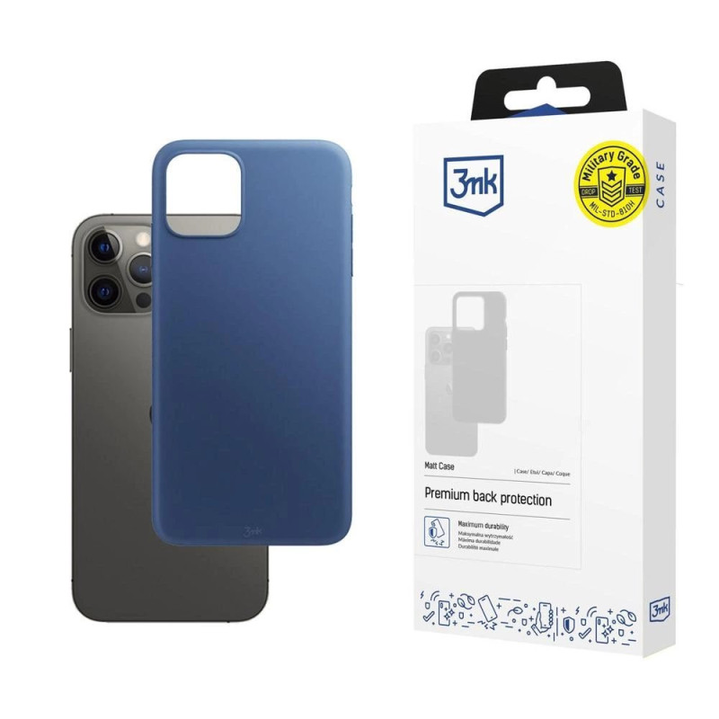 3mk Matt Case for iPhone 12 Pro Max - Matte Blue