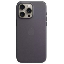 Apple - iPhone 15 Pro Max FineWoven Case with MagSafe - Black