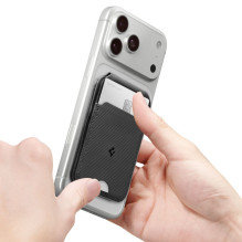 Spigen Slim Fold Tripod Wallet S314-2 MagSafe Magnetic Phone Case - Black