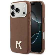 Karl Lagerfeld Karl Head Logo MagSafe Case for iPhone 17 Pro Max - Brown