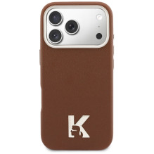 Karl Lagerfeld Karl Head Logo MagSafe Case for iPhone 17 Pro Max - Brown