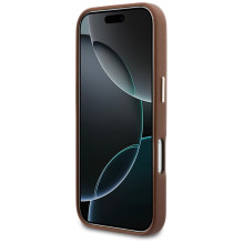 „Karl Lagerfeld“ „Karl Head“ logotipo „MagSafe“ dėklas, skirtas „iPhone 17 Pro Max“ – rudas