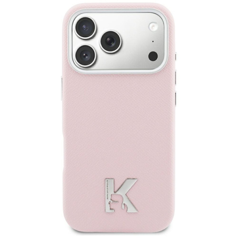 Karl Lagerfeld Karl Head Logo MagSafe Case for iPhone 17 - Pink
