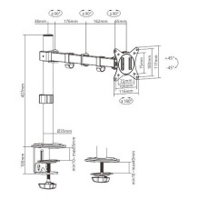 DISPLAY ACC MOUNTING ARM / 17-32" MA-D1-01 GEMBIRD DISPLAY ACC MOUNTING ARM / 17-32" MA-D1-01 GEMBIRD