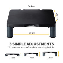 MONITOR ACC RISER STANDARD / GRAPHITE 9169301 FELLOWES