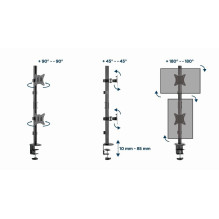 DISPLAY ACC MOUNTING ARM / 17-32" MA-D2-02 GEMBIRD
