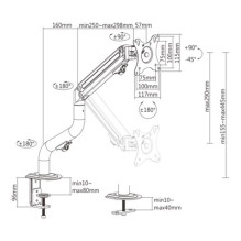 DISPLAY ACC MOUNTING ARM / 17-32" MA-DA1-02 GEMBIRD DISPLAY ACC MOUNTING ARM / 17-32" MA-DA1-02 GEMBIRD