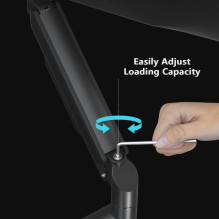 DISPLAY ACC MOUNTING ARM / 17-32" BLACK MA-DA1-04 GEMBIRD