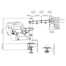 DISPLAY ACC MOUNTING ARM / NB TRAY MA-DA-03 GEMBIRD DISPLAY ACC MOUNTING ARM / NB TRAY MA-DA-03 GEMBIRD