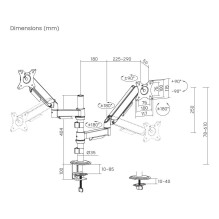 DISPLAY ACC MOUNTING ARM / 17-32" MA-DA2P-02 GEMBIRD DISPLAY ACC MOUNTING ARM / 17-32" MA-DA2P-02 GEMBIRD