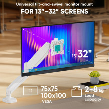 MONITORIAUS PRIEDAS STALO LAIKIKLIS / 13-32" BALTA G80-W ONKRON