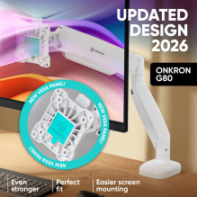 MONITOR ACC DESK MOUNT / 13-32" WHITE G80-W ONKRON