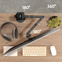 MONITOR ACC DESK MOUNT / 13-34" BLACK D121E-B ONKRON