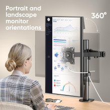 MONITOR ACC DESK MOUNT / 13-34" BLACK D121E-B ONKRON
