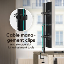 MONITOR ACC DESK MOUNT / 13-34" BLACK D208E-B ONKRON MONITOR ACC DESK MOUNT / 13-34" BLACK D208E-B ONKRON