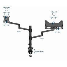 DISPLAY ACC MOUNTING ARM / NB TRAY MA-DA-04 GEMBIRD DISPLAY ACC MOUNTING ARM / NB TRAY MA-DA-04 GEMBIRD