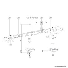 MONITOR ACC DESK MOUNT 10-32" / DUAL DS60-600BL2 NEOMOUNTS
